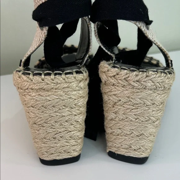Vince Camuto Mediterranean Black Espadrille Wedges – NWOT - Picture 4 of 11